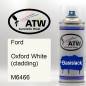 Preview: Ford, Oxford White (cladding), M6466: 400ml Sprühdose, von ATW Autoteile West.